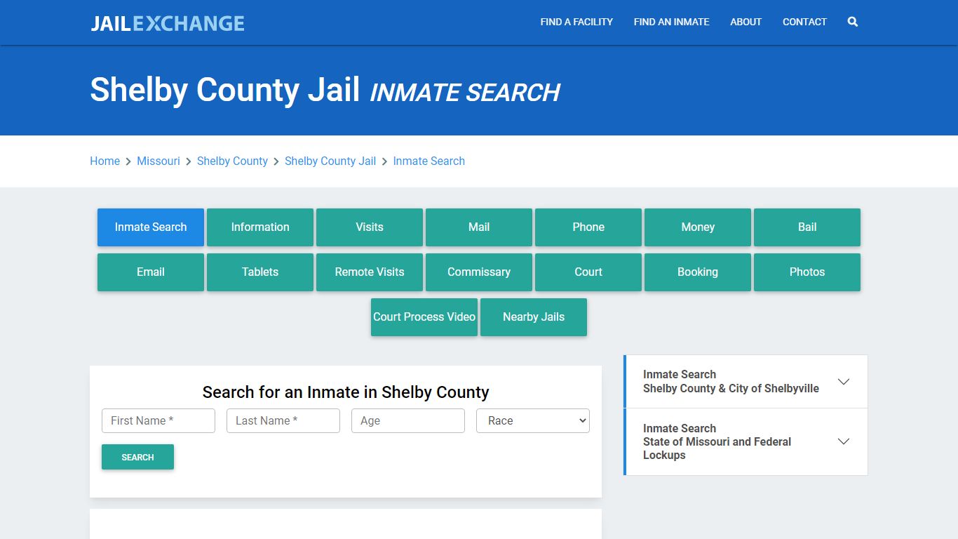 Shelby County Jail, MO Inmate Search: Roster & Mugshots